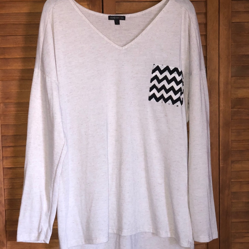 Cute simple white long sleeve